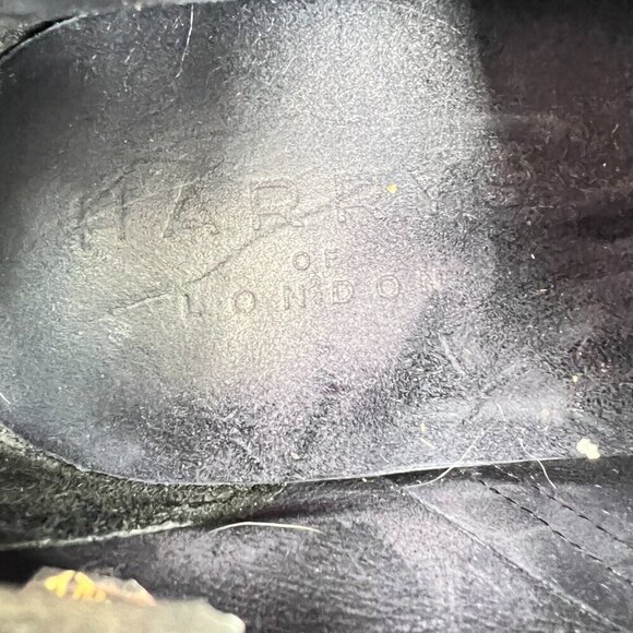 Harrys of London Men Size 9.5 Blue Navy Suede Vibram Sole Ankle Chukka Boot - Picture 11 of 13